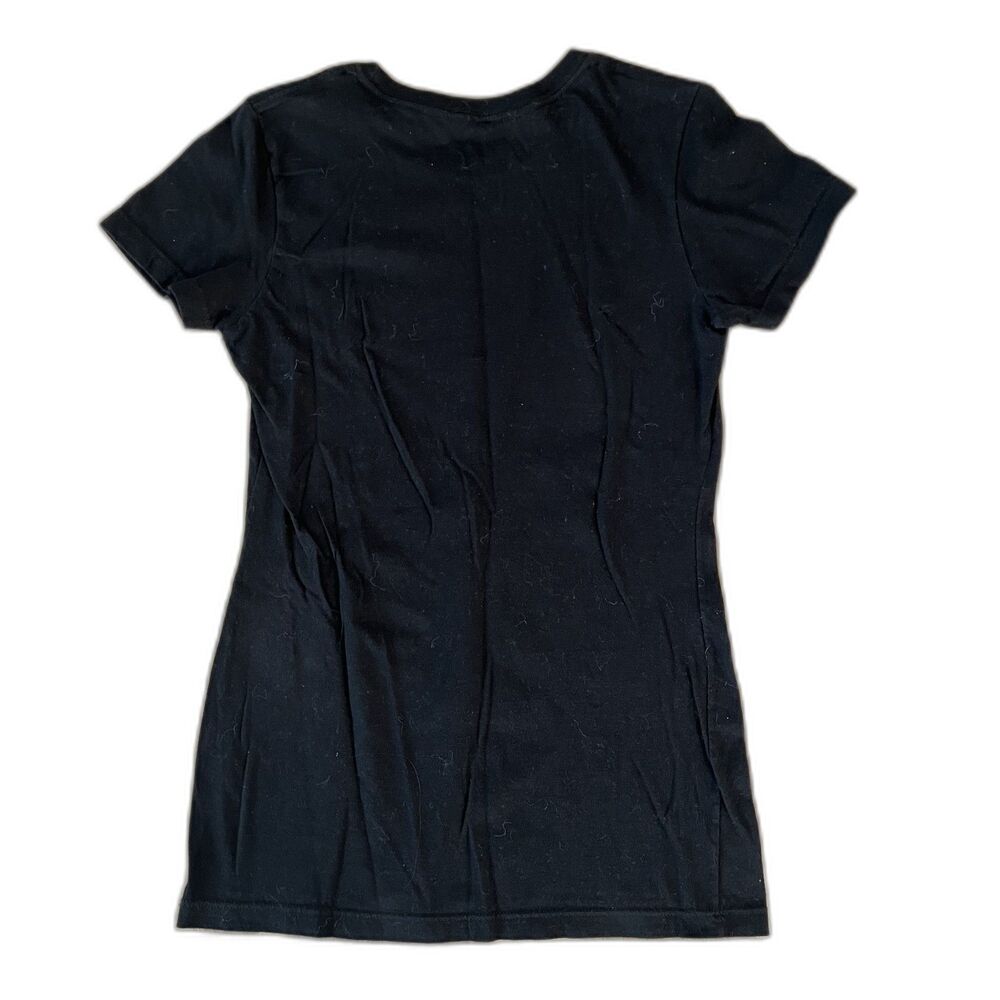 Bob Ross Black Galaxy Themed Short Sleeve Graphic T-Shirt Tee Womens sz Small - Picture 3 of 4